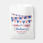 Sachets En Papier Terre Des Trois ! 4 juillet 3ème anniversaire (Devant)