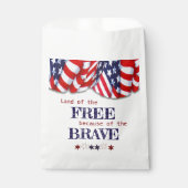 Sachets En Papier Terre patriotique du Bunting libre (Devant)
