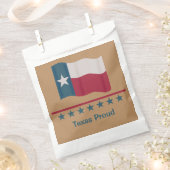 Sachets En Papier Texas Fière longue étoile drapeau personnalisé Tan (Coupé)