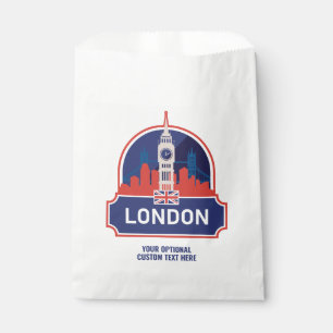 Sachets En Papier Texte personnalisé Londres