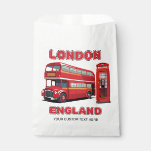 Sachets En Papier Texte personnalisé Londres Angleterre