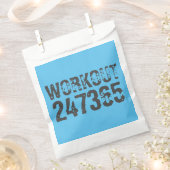 Sachets En Papier Texte usé et rayé Workout 247365 bleu (Coupé)