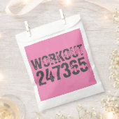 Sachets En Papier Texte usé et rayé Workout 247365 rose (Coupé)