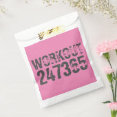 Sachets En Papier Texte usé et rayé Workout 247365 rose (Scellé)
