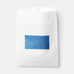 Sachets En Papier Texture de Denim bleu