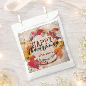 Sachets En Papier Thanksgiving Autumn Wreath With Assorted Foliage (Coupé)