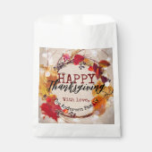 Sachets En Papier Thanksgiving Autumn Wreath With Assorted Foliage (Devant)