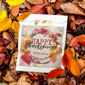Sachets En Papier Thanksgiving Autumn Wreath With Assorted Foliage