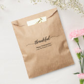 Sachets En Papier Thanksgiving | Thankful Script élégant (Scellé)