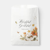Sachets En Papier Thanksgiving Thanksgiving Citrouille et Feuilles T (Devant)