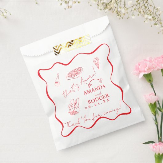 Sachets En Papier That’s Amore Italian Doodles Wedding  (Scellé)