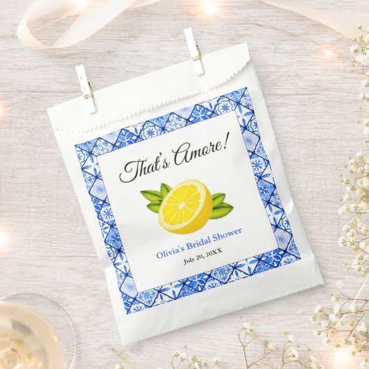 Sachets En Papier That's Amore | Méditerranéen Lemon Déjeuner de Mar (Coupé)