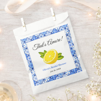 Sachets En Papier That's Amore | Méditerranéen Lemon Douche de Marié