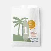 Sachets En Papier "The big ONE" Surboard Ocean First Birthday Party (Devant)