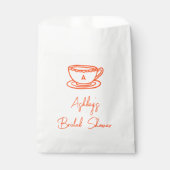 Sachets En Papier Thé de mariage fantaisiste avec gribouillages (Devant)