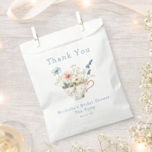 Sachets En Papier Thé de mariage floral de printemps