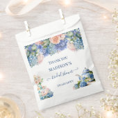 Sachets En Papier Thé de mariage Hydrangea Bleu (Coupé)