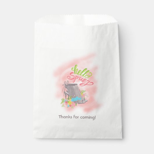 Sachets En Papier Thé de printemps (Devant)