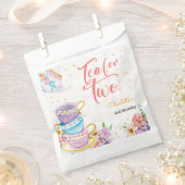 Sachets En Papier Thé pour deux, anniversaire de thé (Coupé)