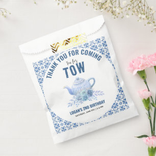 Sachets En Papier Thé pour deux – Fête florale pour le 2e anniversai