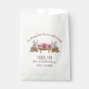 Sachets En Papier Thé Pour Deux Sac Faveur Blanc Personnalisé