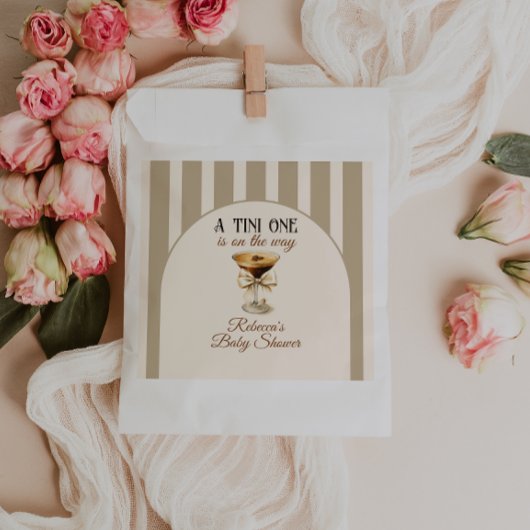 Sachets En Papier Thème café Espresso Martini Baby shower Bow