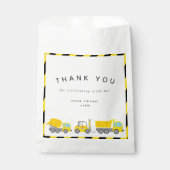 Sachets En Papier Thème de construction fête d'anniversaire (Devant)