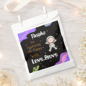 Sachets En Papier Thème de fête d'anniversaire dans l'espace (Coupé)