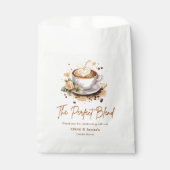 Sachets En Papier Thème de mariage café Le Mélange Parfait pour coup (Devant)