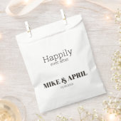 Sachets En Papier Thème de Mariage doré noir riche (Coupé)