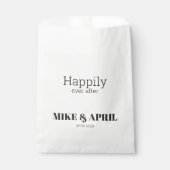 Sachets En Papier Thème de Mariage doré noir riche (Devant)