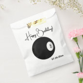 Sachets En Papier Thème Huit Ball Billiard (Scellé)