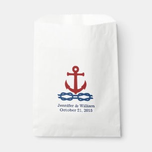 Sachets En Papier Thème nautique Mariage personnalisé Favoriser sac