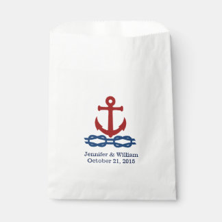 Sachets En Papier Thème nautique Mariage personnalisé Favoriser sac