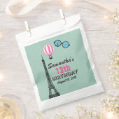 Sachets En Papier Thème Paris Joyeux Anniversaire Treat Favoriser le (Coupé)
