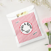 Sachets En Papier Thème Popcorn Personnalisé (Scellé)