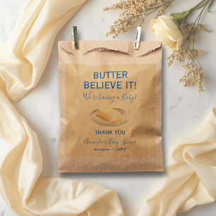Sachets En Papier Thème Rustique Beurre Jaune Bleu Baby Shower