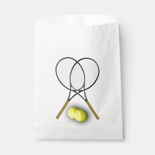 Sachets En Papier Thème Sport Tennis (Devant)