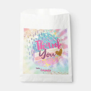 Sachets En Papier Tie Dye Rainbow Tags cadeaux