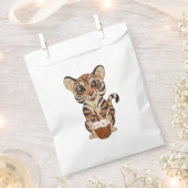 Sachets En Papier Tigre d'anniversaire (Coupé)