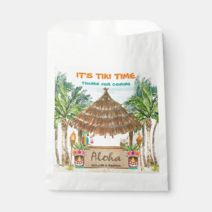 Sachets En Papier Tiki Luau   Plage Tropicale