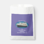 Sachets En Papier Titanic Birthday Purple RMS White Star Line Ship (Devant)