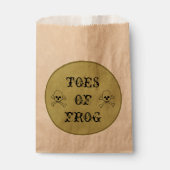 Sachets En Papier Toes du Étiquette de potion de sorcière de grenoui (Devant)