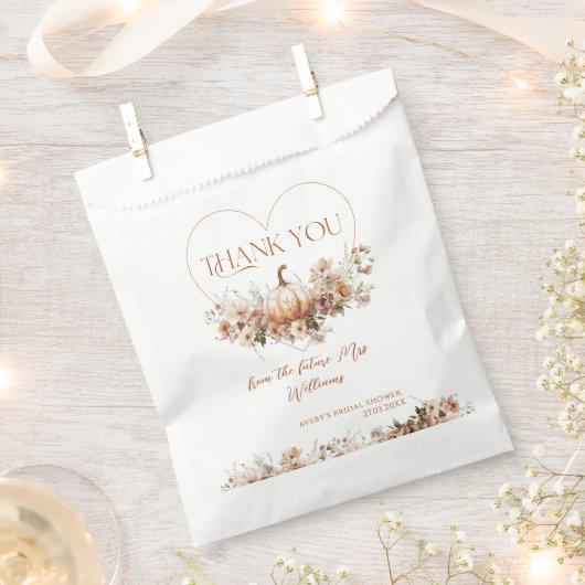 Sachets En Papier Tomber amoureux Citrouille Fête des mariées Fleur  (Coupé)