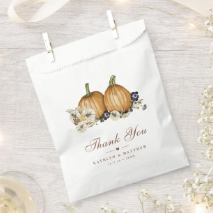 Sachets En Papier Tomber dans l'amour Citrouille Botanique Automne M