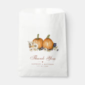 Sachets En Papier Tomber dans l'amour Citrouille Botanique Automne M (Devant)