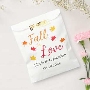 Sachets En Papier Tomber dans l'amour Mariage