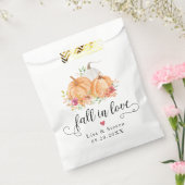 Sachets En Papier Tomber dans l'amour Mariage Citrouille (Scellé)