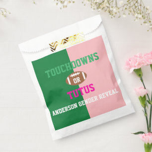 Sachets En Papier Touchdowns ou Tutus Genre Reveal