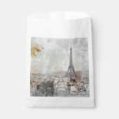 Sachets En Papier Tour Eiffel Paris France Cadeau de Mariage (Devant)